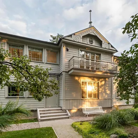 Entire Interwar Grabyte By Pine Forest On The Bank Of The River- 8min By Car From Old Town Kaunas